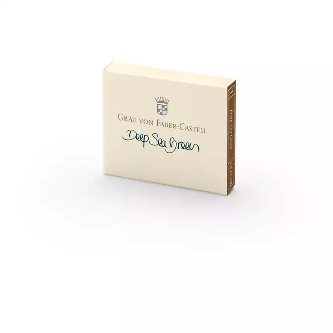 NABOJE DO PIÓRA DEEP SEE GREEN 6 szt. GRAF VON FABER-CASTELL