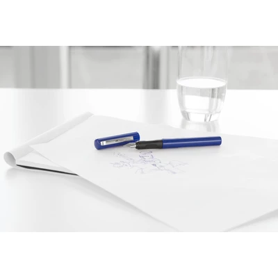 PIÓRO WIECZNE SZKOLNE FABER-CASTELL, NIEBIESKIE + 6 NABOI