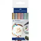PISAKI METALICZNE METALLICS FABER-CASTELL, 6 KOLORÓW