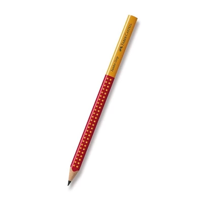 OŁÓWEK JUMBO GRIP 2001 B TWO TONE FABER-CASTELL ŻÓŁTO - CZERWONA SZATA
