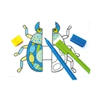 FLAMASTRY CONNECTOR FABER-CASTELL, 2 KOLORY + ŻUCZEK DO KOLOROWANIA