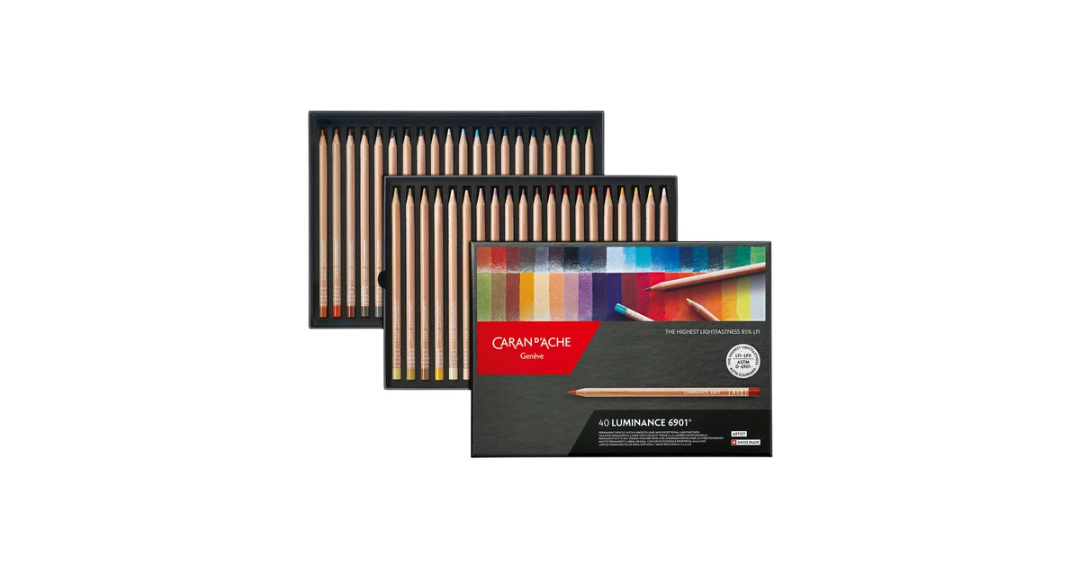 CARAN D'ACHE LUMINANCE 6901 40色セット Box of 40 Colours LUMINANCE 6901™ | Caran d'Ache BE