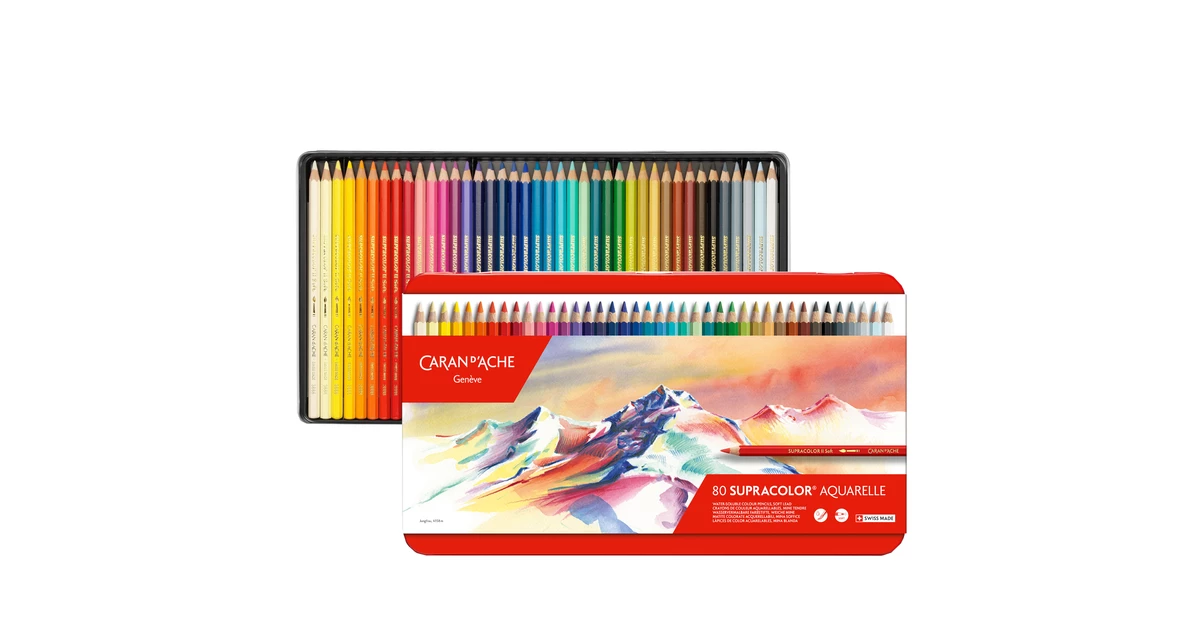 Kredki Supracolor Soft Caran d'Ache, 80 kolorów