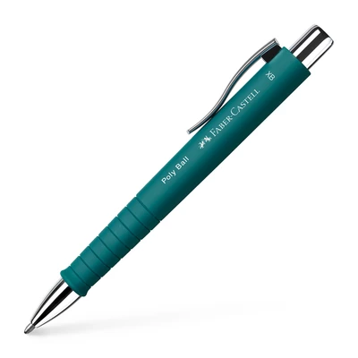 DŁUGOPIS POLY BALL XB FABER-CASTELL, SZMARAGDOWY
