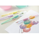 PĘDZLE SZKOLNE Z MIĘKKIM UCHWYTEM FABER-CASTELL KOLORY PASTELOWE, 4 RODZAJE 