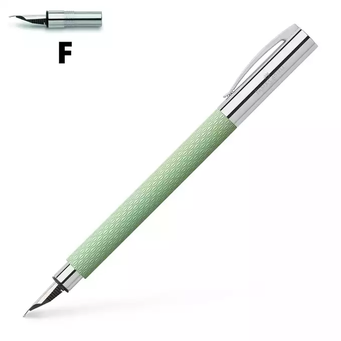 PIÓRO WIECZNE AMBITION OPART FABER-CASTELL, MINT GREEN - Stalówka: F - cienka