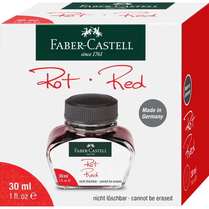 ATRAMENT FABER-CASTELL CZERWONY