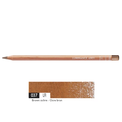 Kredka Caran d'Ache Luminance 6901, 037 Brown Ochre - Brązowa Ochra