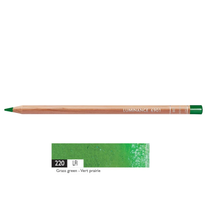 Kredka Caran d'Ache Luminance 6901, 220 Grass Green - Zieleń Trawiasta