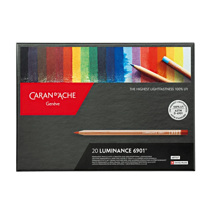 Kredki Caran d'Ache Luminance 6901, 20 kolorów