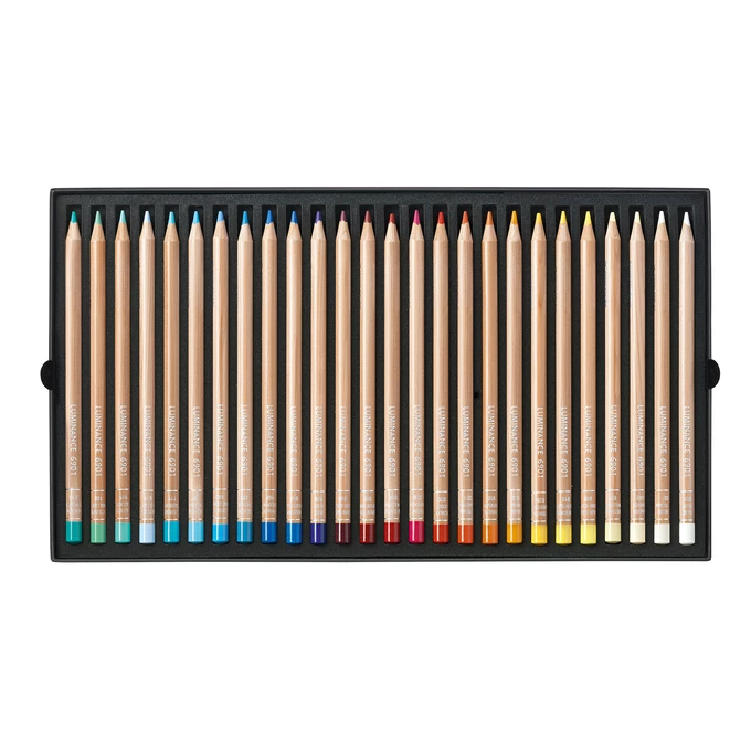 Kredki Caran d'Ache Luminance 6901, 76 kolorów + 2 kredki bledujące