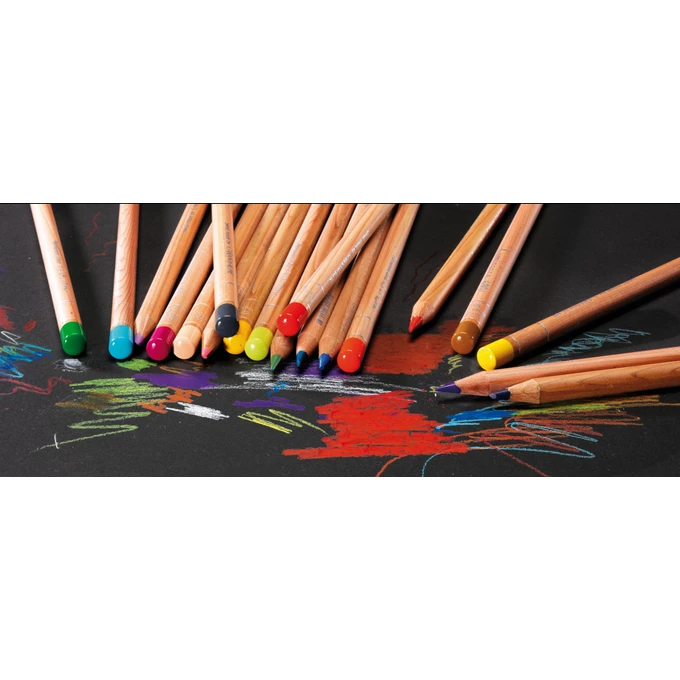 Kredki Caran d'Ache Luminance 6901, 76 kolorów + 2 kredki bledujące