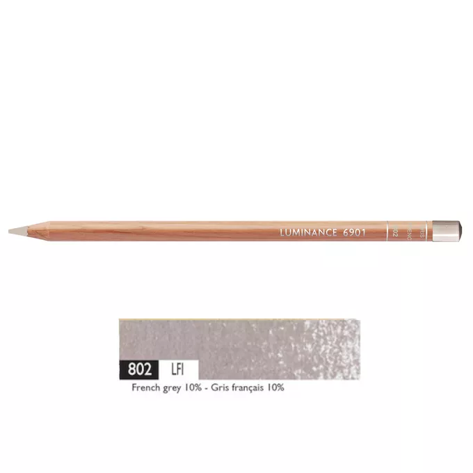 Kredka Caran d'Ache Luminance 6901, 802 French Grey 10% - Francuska Szarość 10%