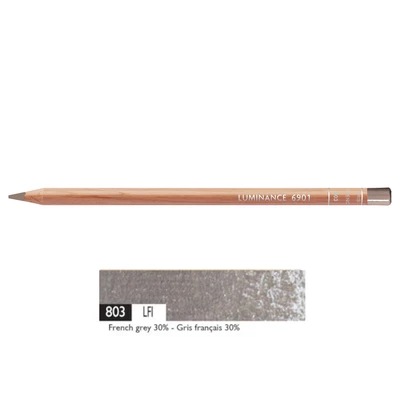Kredka Caran d'Ache Luminance 6901, 803 French Grey 30% - Francuska Szarość 30%