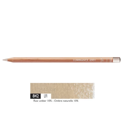 Kredka Caran d'Ache Luminance 6901, 842 Raw Umber 10% - Czysta Umbra 10%