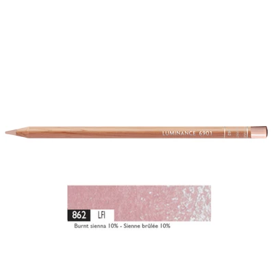 Kredka Caran d'Ache Luminance 6901, 862 Burnt Sienna 10% - Palona Siena 10%