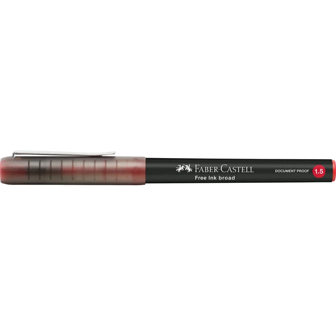 CIENKOPIS KULKOWY FREE INK FABER-CASTELL 1.5 MM, CZERWONY