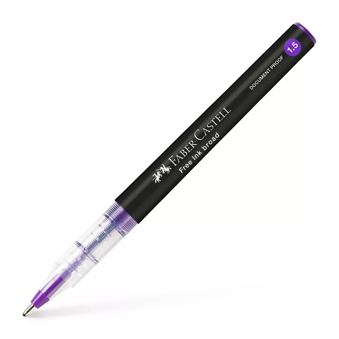 CIENKOPIS KULKOWY FREE INK FABER-CASTELL 1.5 MM, FIOLETOWY
