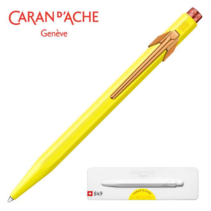 Długopis Caran d’Ache 849 Claim Your Style #2, kolor Canary Yellow
