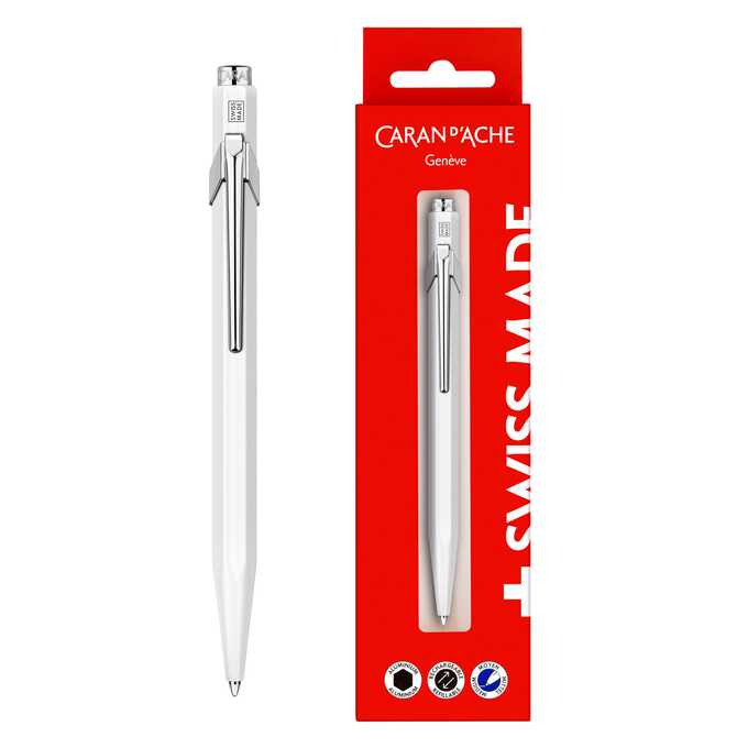 Długopis Caran d’Ache 849 Gift Box, biały