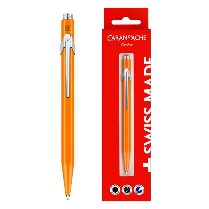 Długopis Caran d’Ache 849 Gift Box, pomarańczowy