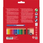 KREDKI GRIP 2001 FABER-CASTELL 18 KOLORÓW + 6 KOLORÓW W KOLORACH SKÓRY