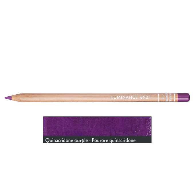 Kredka Caran d'Ache Luminance 6901, 115 - Quinacridone Purple - Fiolet Chinakrydonowy