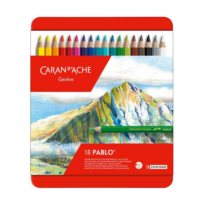 Kredki Pablo Caran d'Ache, 18 kolorów