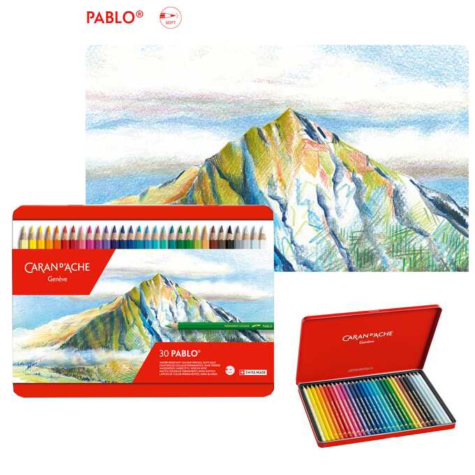 Kredki Pablo Caran d'Ache, 30 kolorów