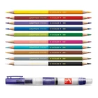 Kredki akwarelowe Prismalo Aquarelle Bicolor Caran d’Ache, limitowana edycja upominkowa 10 dwustronnych kredek + pędzel
