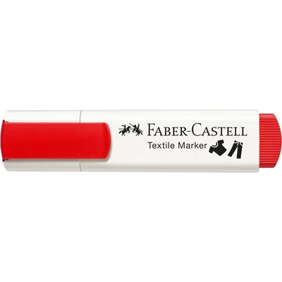 MARKER DO TKANIN FABER-CASTELL, CZERWONY