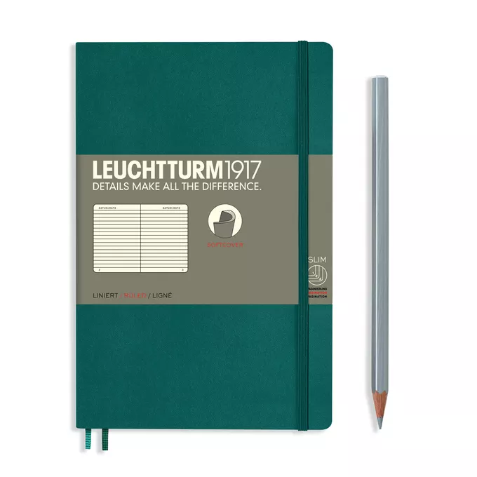NOTATNIK LEUCHTTURM1917 PAPERBACK B6+, MIĘKKA OPRAWA, MORSKI