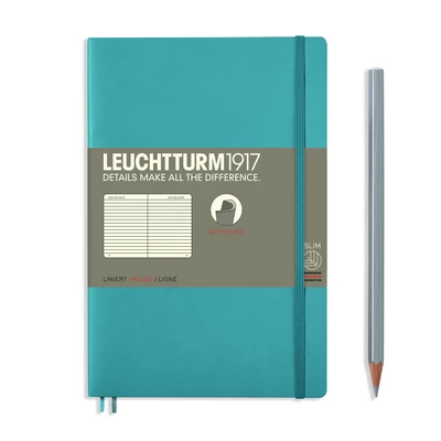 NOTATNIK LEUCHTTURM1917 PAPERBACK B6+, MIĘKKA OPRAWA, NORDYCKI NIEBIESKI