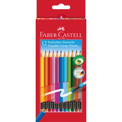 ZESTAW SZKOLNY KREDKI + FLAMASTRY + BLOK + NOŻYCZKI + TEMPERÓWKA FABER-CASTELL
