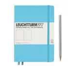 NOTATNIK A5 MEDIUM LEUCHTTURM1917, TWARDA OPRAWA, JASNONIEBIESKI - Liniatura: gładki