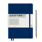 NOTATNIK A5 MEDIUM LEUCHTTURM1917, TWARDA OPRAWA, GRANATOWY - Liniatura: w kratkę