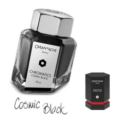 Atrament Chromatics Caran d&#039;Ache, kolor Cosmic Black (czarny)