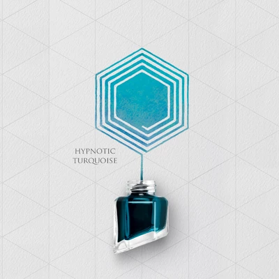 Atrament Chromatics Caran d'Ache, kolor Hypnotic Turquise (Hipnotyczny Turkus)