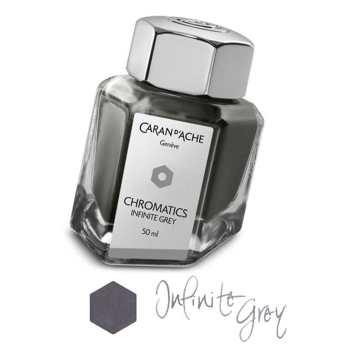 Atrament Chromatics Caran d'Ache, kolor Infinite Grey (szary)