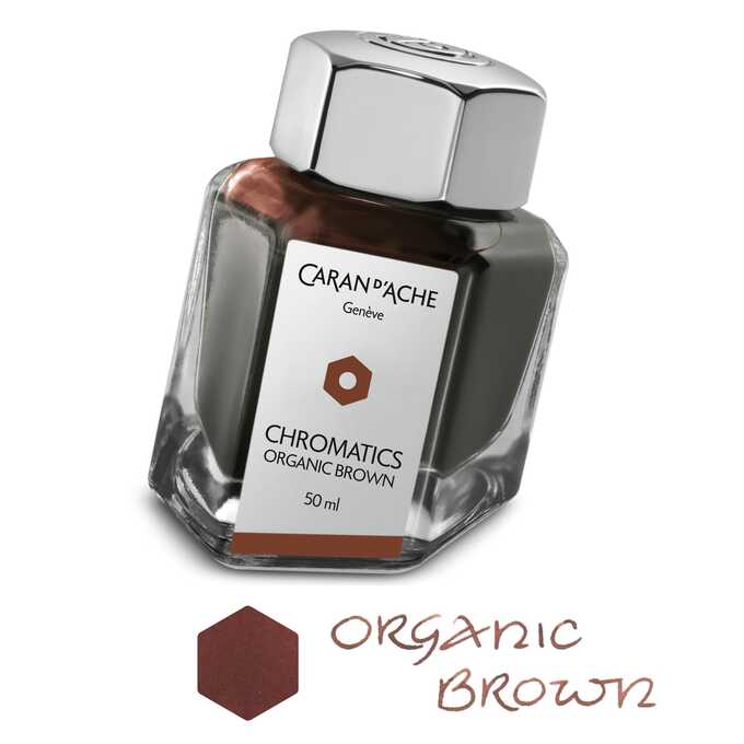 Atrament Chromatics Caran d'Ache, kolor Organic Brown (brązowy)