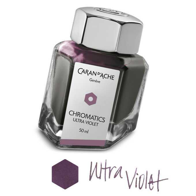 Atrament Chromatics Caran d'Ache, kolor Ultra Violet (fioletowy)