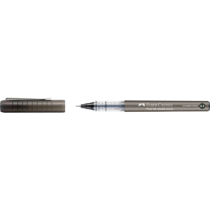 CIENKOPIS KULKOWY FREE INK FABER-CASTELL, KOŃCÓWKA IGŁOWA 0,5 MM, CZARNY