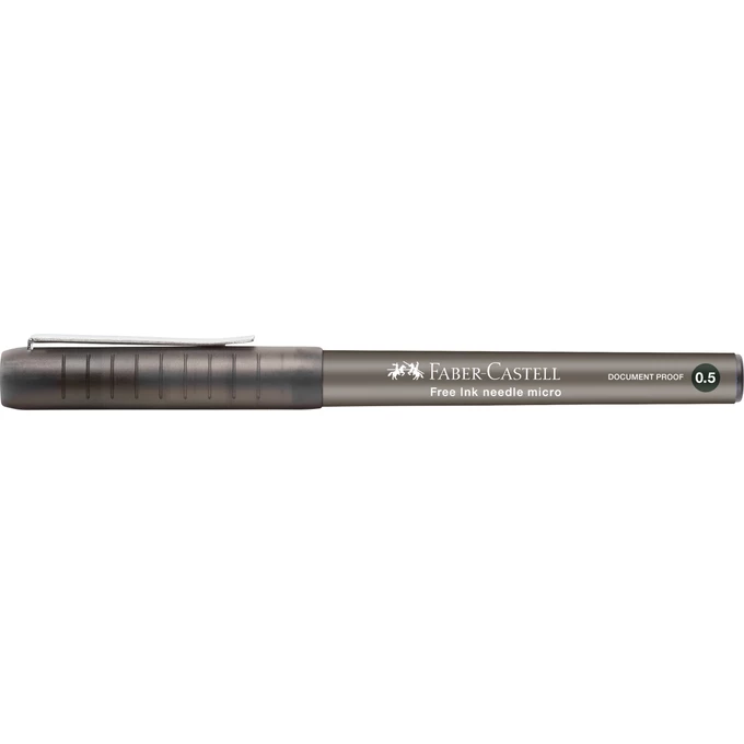 CIENKOPIS KULKOWY FREE INK FABER-CASTELL, KOŃCÓWKA IGŁOWA 0,5 MM, CZARNY