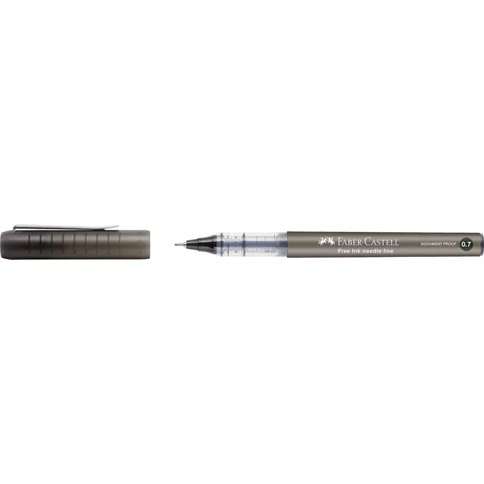 CIENKOPIS KULKOWY FREE INK FABER-CASTELL, KOŃCÓWKA IGŁOWA 0,7 MM, CZARNY
