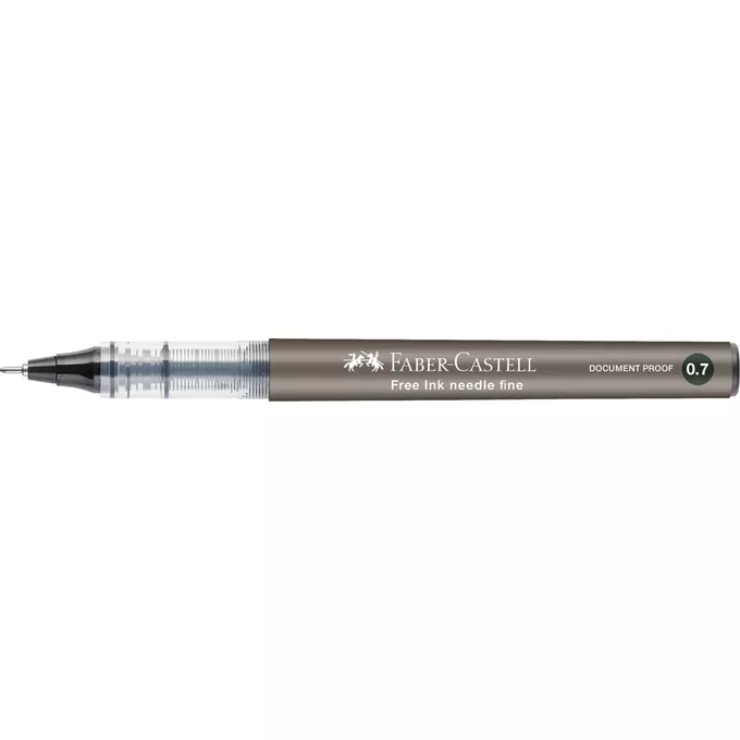 CIENKOPIS KULKOWY FREE INK FABER-CASTELL, KOŃCÓWKA IGŁOWA 0,7 MM, CZARNY