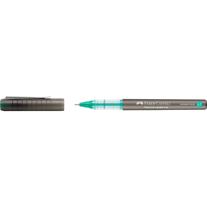 CIENKOPIS KULKOWY FREE INK FABER-CASTELL, KOŃCÓWKA IGŁOWA 0,7 MM, ZIELONY