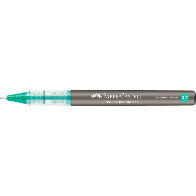 CIENKOPIS KULKOWY FREE INK FABER-CASTELL, KOŃCÓWKA IGŁOWA 0,7 MM, ZIELONY