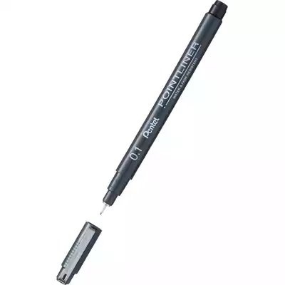 Cienkopis kalibrowany Pentel Pointliner 0,1 mm