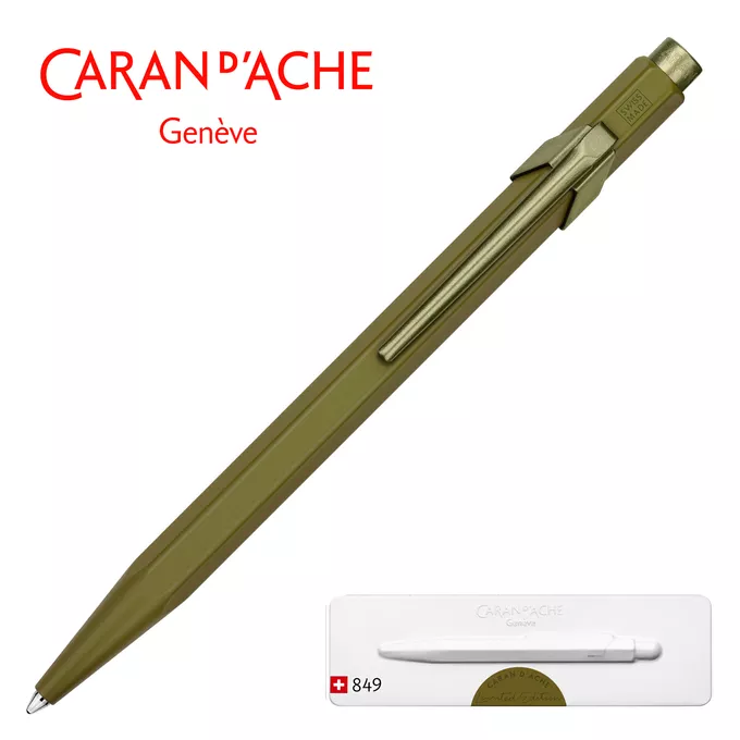 Długopis Caran d’Ache 849 Claim Your Style #3, kolor Moss Green