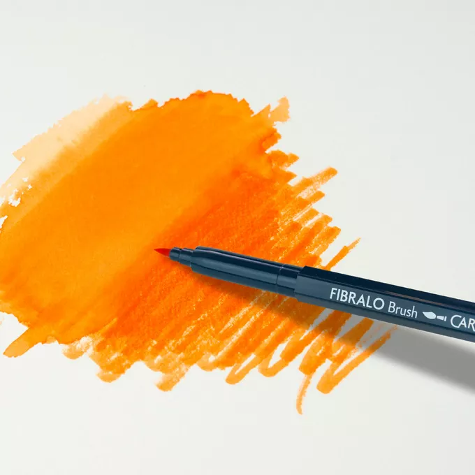 Flamastry Caran d'Ache Fibralo Brush, 10 kolorów